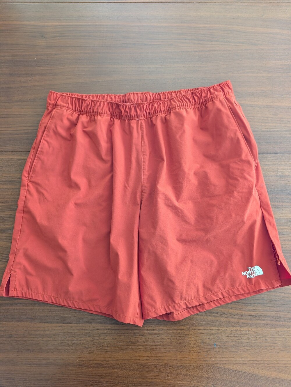The North Face Men's Rust Orange Athletic Shorts Size XL Pre Owned